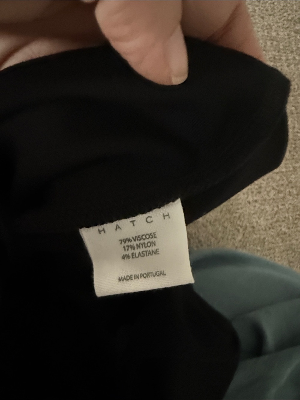 Hatch maternity long sleeve stretchy Black Pocket Shift Dress - Picture 4 of 4